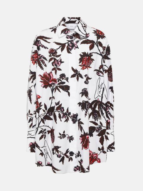 PATOU floral mini shirtdress