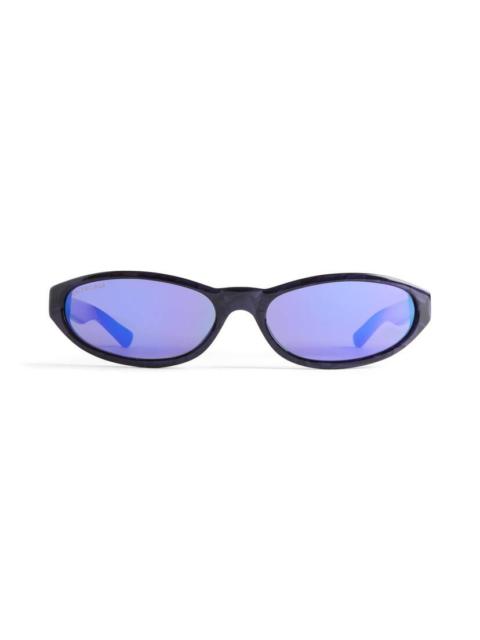 BALENCIAGA Neo Round Sunglasses in Purple