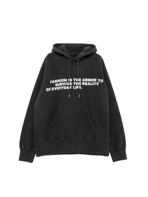 sacai Bill Cunningham Graphic Print Hoodie