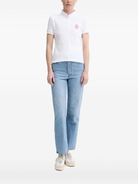 The Kooples embroidered-logo polo top