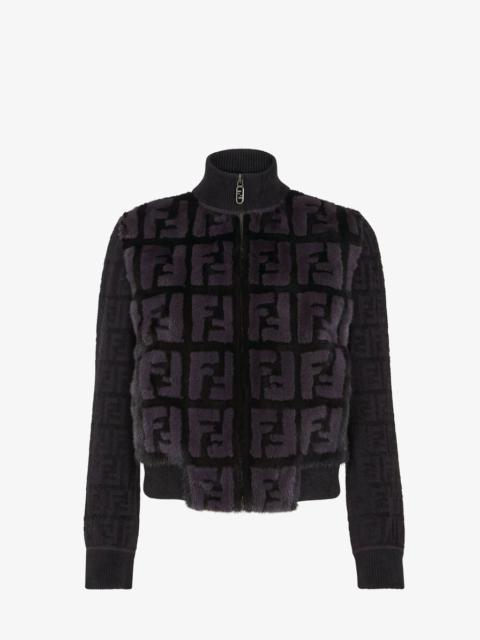 FENDI Black mink bomber