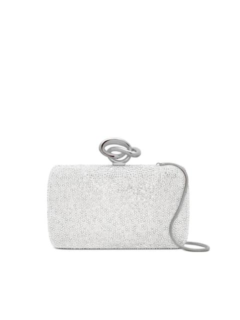 Oscar de la Renta crystal-embellishment clutch bag