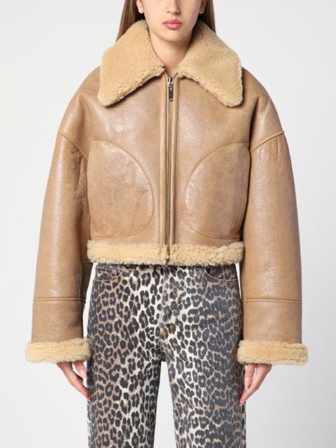 HALFBOY®️ Short sheepskin with shearling collar