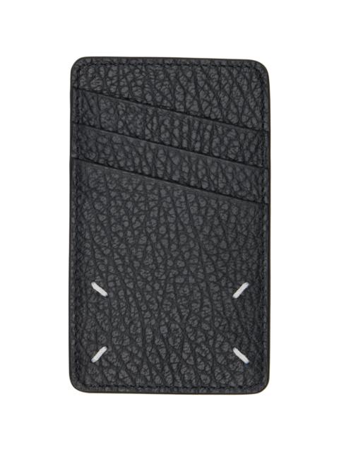 Maison Margiela Black Four Stitches Card Holder