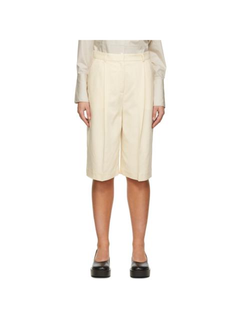House of Dagmar Off-White Malin Shorts