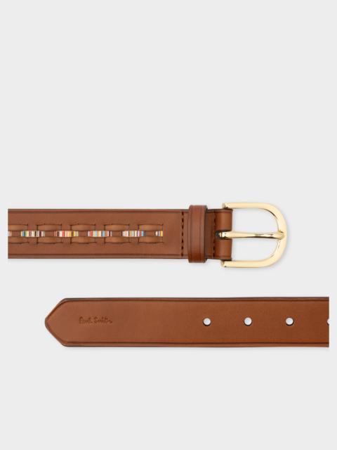 Paul Smith Woven 'Signature Stripe' Belt