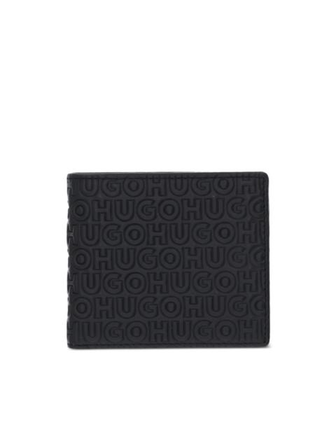 HUGO logo-embossed cardholder