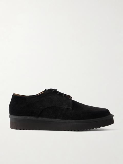 Grenson Byron Webbing-Trimmed Suede Derby Shoes