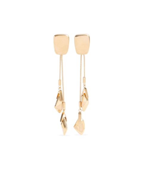 clip-on drop earrings