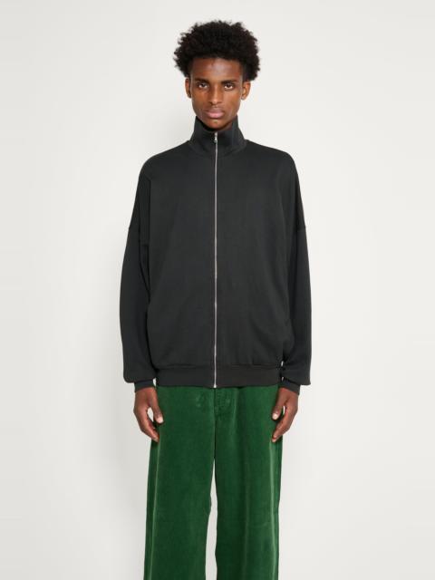 AURALEE SUPER HIGH GAUGE SWEAT ZIP BLOUSON INK BLACK