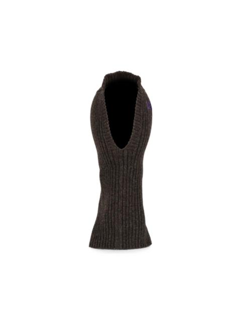 NEEDLES wool ribbed-knit balaclava
