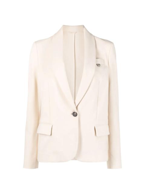 single-breasted blazer