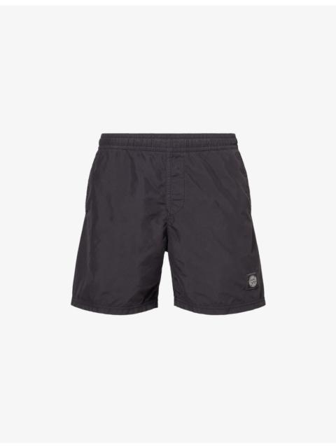 Stone Island Compass-Patch Nylon Swim Shorts