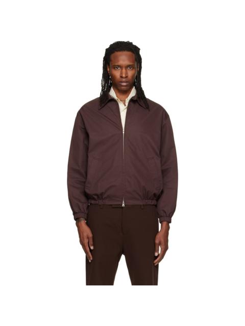 Dunst Brown Collared Blouson Jacket