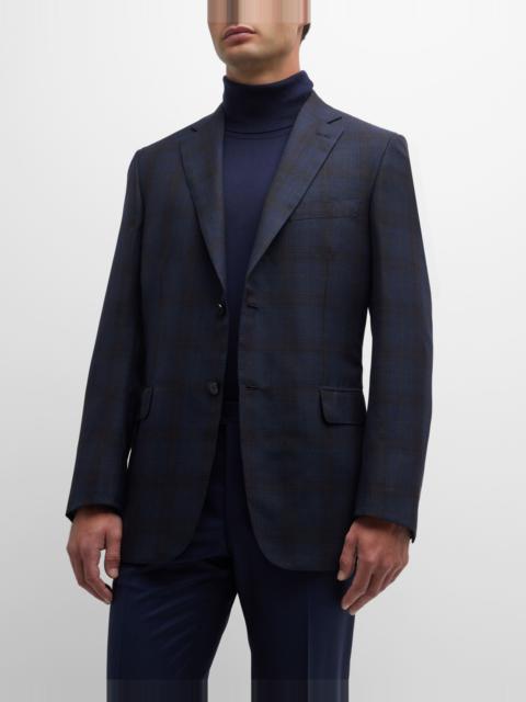Brioni Men's Plaid Wool Sport Coat