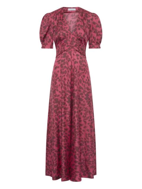 GABRIELA HEARST Larkin puffed-sleeves floral midi dress