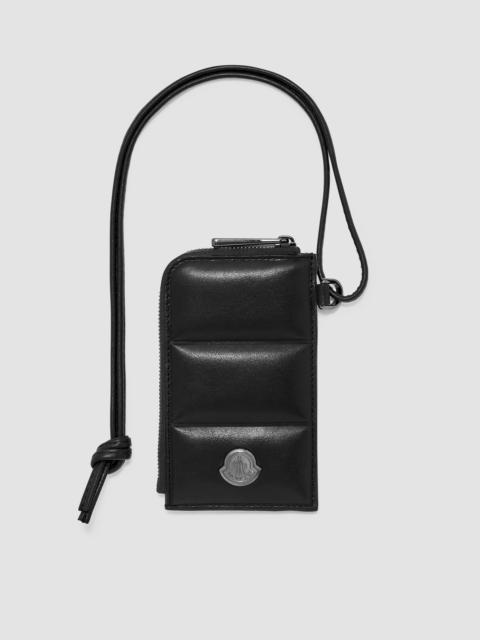 Moncler Doudoune Quilted Leather Card Holder