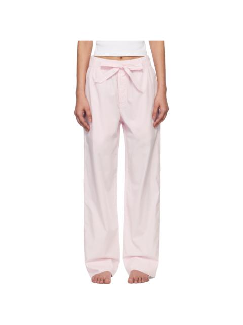 TEKLA Pink Poplin Pyjama Pants