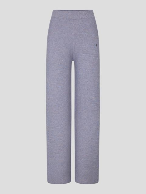 BOGNER Marena Knitted pants in Lilac/Blue melange