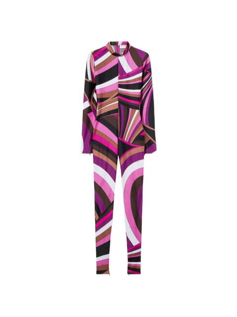 Iride-print catsuit