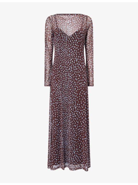 Never Fully Dressed Aria Semi-Sheer Mesh Maxi Dress