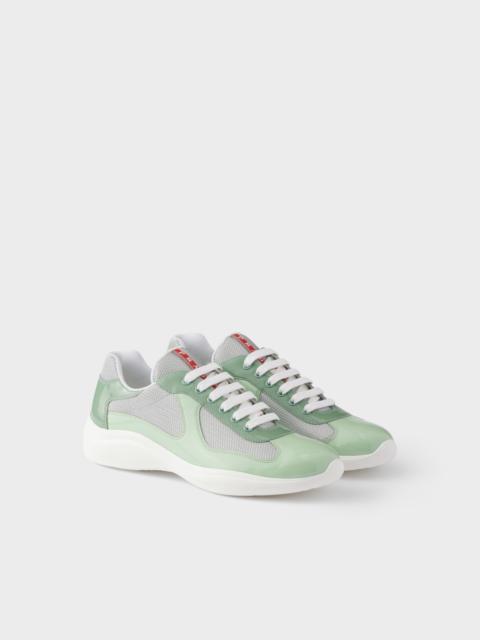 Prada Patent leather and technical fabric Prada America's Cup sneakers