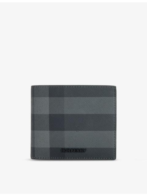 Burberry Check-pattern coated-canvas wallet
