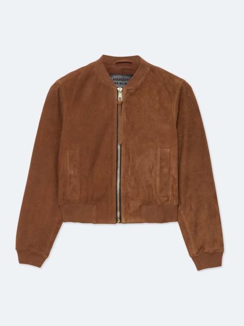 ALLSAINTS ORTEN SUEDE BOMBER JACKET