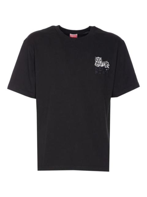 KENZO Introducing the GOTS KENZO HAPPY TIGER Embroidered Classic T-Shirt, a refined piece from the renowne