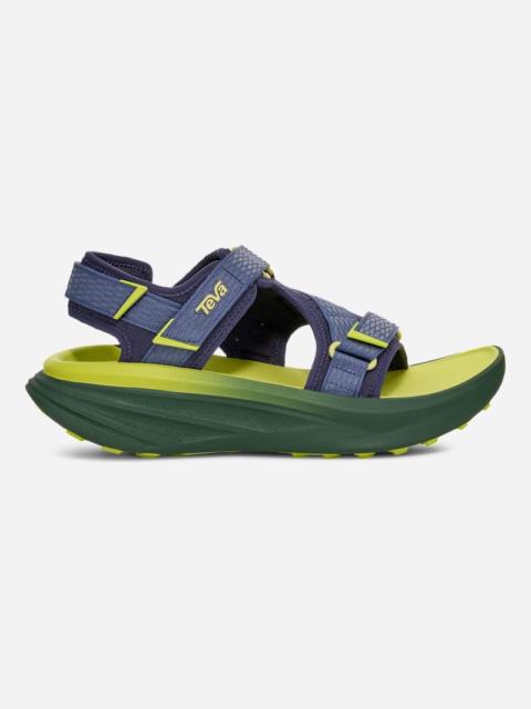Teva Men's Aventrail Road-2-Trail Running Sandal in Navy/Green Multicolor