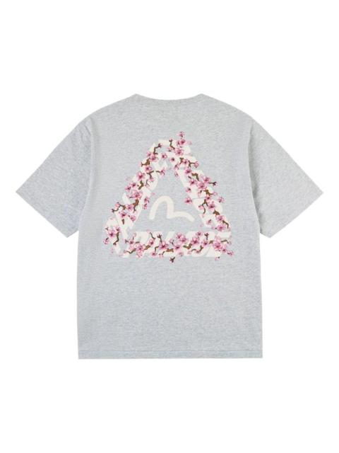 PALACE Palace x EVISU Heavy Wash T Shirt 'Grey Marl' P30ES242