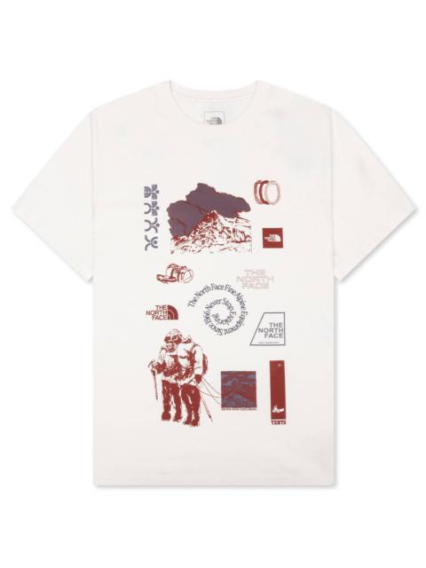 The North Face INDIGO ILLUSION REGULAR S/S TEE - WHITE DUNE