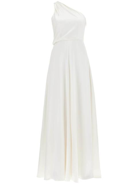 Max Mara MAXI ONE-SHOULDER SILK SATIN DRESS