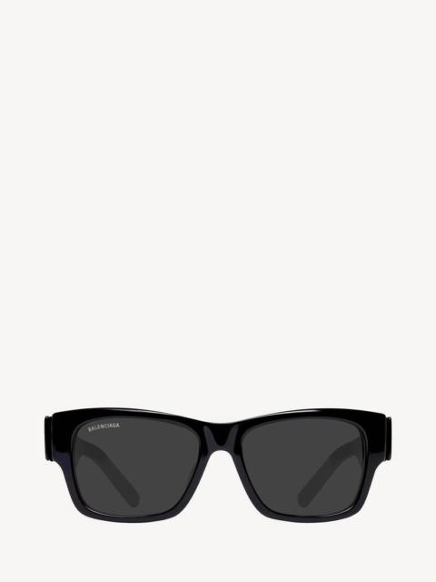 BALENCIAGA Max Square Af Sunglasses in Black