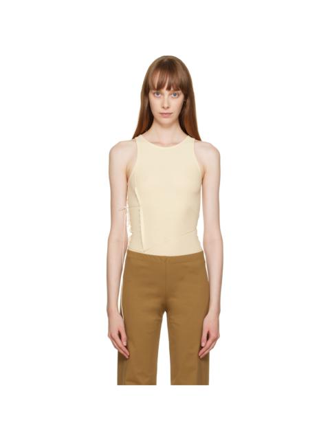 BASERANGE Off-White Tie Bodysuit