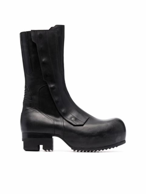 Rick Owens Biker Ballast leather boots