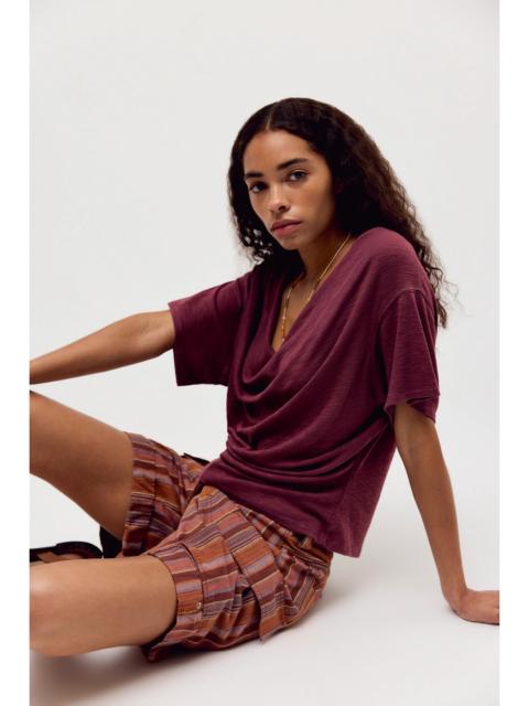 FREE PEOPLE We The Free Waterfall Cowl-Neck Top
