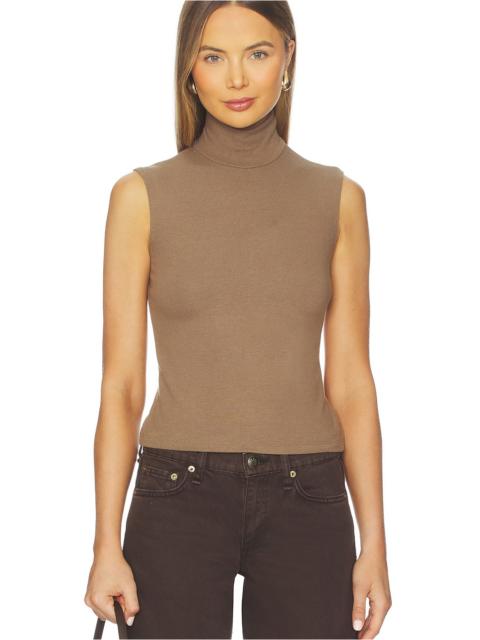 LESET Lauren Sleeveless Turtleneck