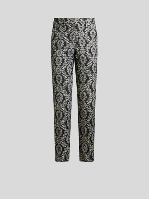 JACQUARD CIGARETTE TROUSERS