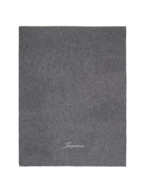 JACQUEMUS Gray 'The Tailleur' Scarf