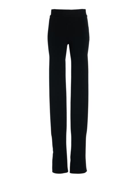 courrèges Double Hem Interlock Pants black
