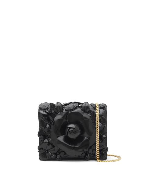 Oscar de la Renta FLORAL MINI SPAZZOLATO TRO BAG