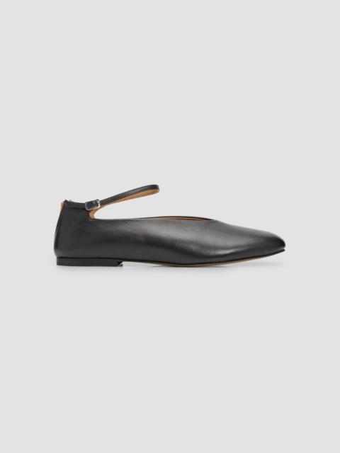 Jil Sander Women's Elyss Leather Ballet Shoes - Black