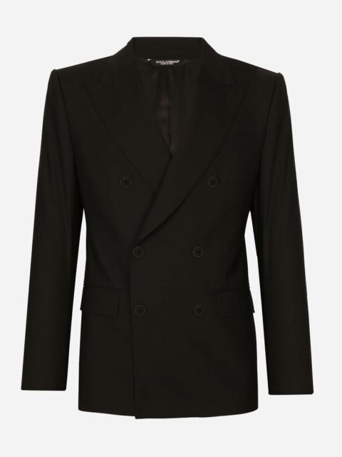 Dolce & Gabbana Double-breasted stretch wool Sicilia-fit suit