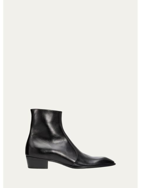 SAINT LAURENT Men's Aurelien Leather Ankle Boots