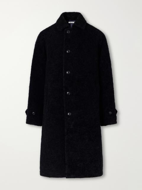 Blue Blue Japan Balmacaan Flocked Wool-Blend Loop-Yarn Coat