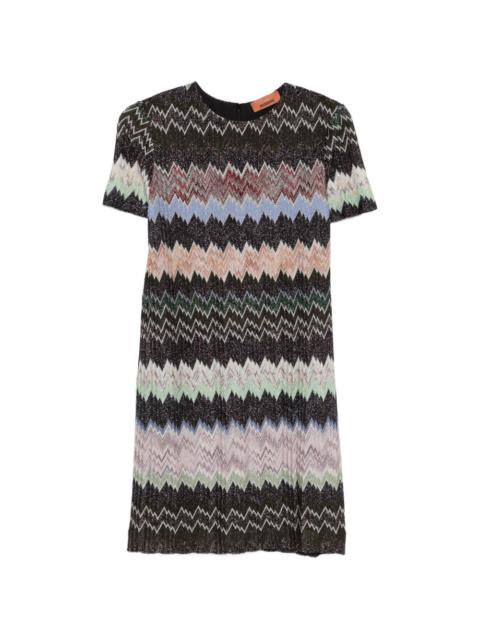 Missoni zigzag short-sleeve mini dress