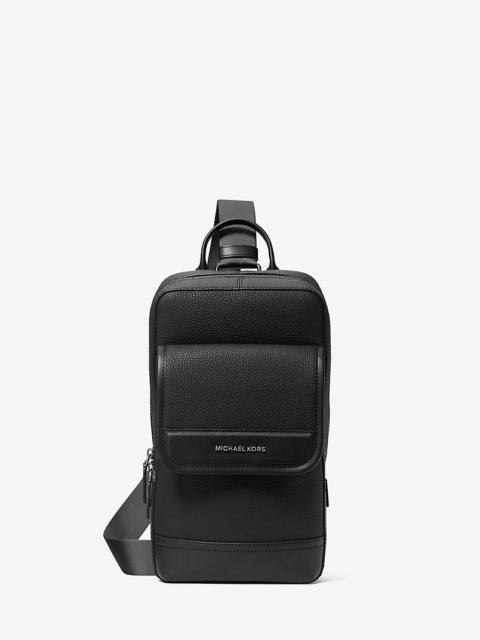 MICHAEL KORS Jet Set Pebbled Leather Sling Pack