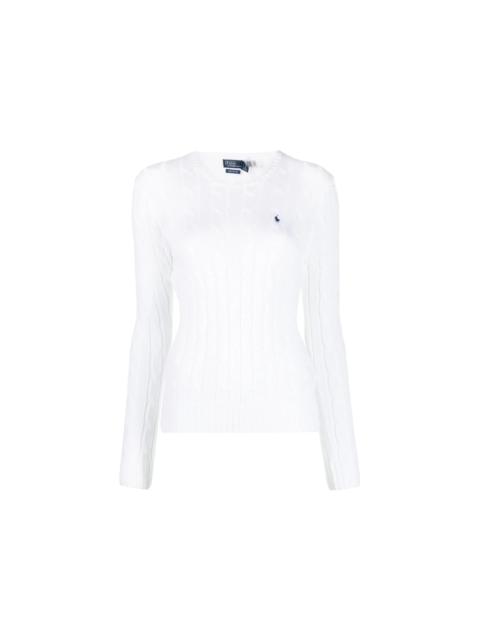 Polo Ralph Lauren Polo Ralph Lauren Pima Cotton Julianna LS (Fitted) Pullover White
