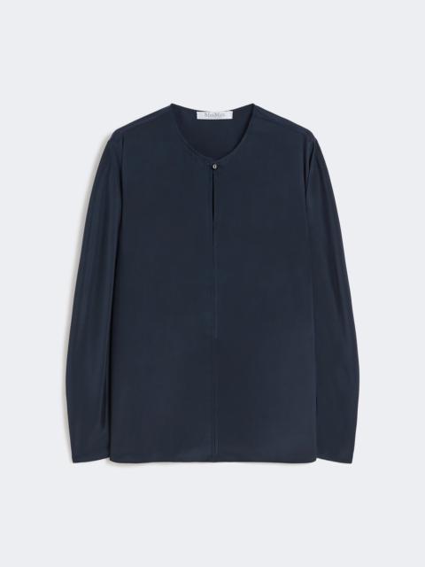 Max Mara Silk crêpe de Chine blouse - ULTRAMARINE